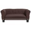 vidaXL Кучешко легло, Кафяв , 70x45x30 см, изкуствена кожа