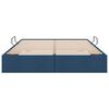 vidaXL Легло с място за съхранение Синьо 140 x 190 cm текстил