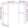 vidaXL Работна маса 100x60x(73-99,5) см масивно дърво бук правоъгълна