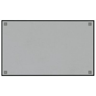 vidaXL Магнитна дъска за стена, черна, 100x60 см, закалено стъкло