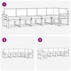 vidaXL Комплект дивани за открито 6 pcs Натурален и Крема