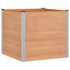 vidaXL Градинска повдигната леха Кафяво 100 x 100 x 91 cm