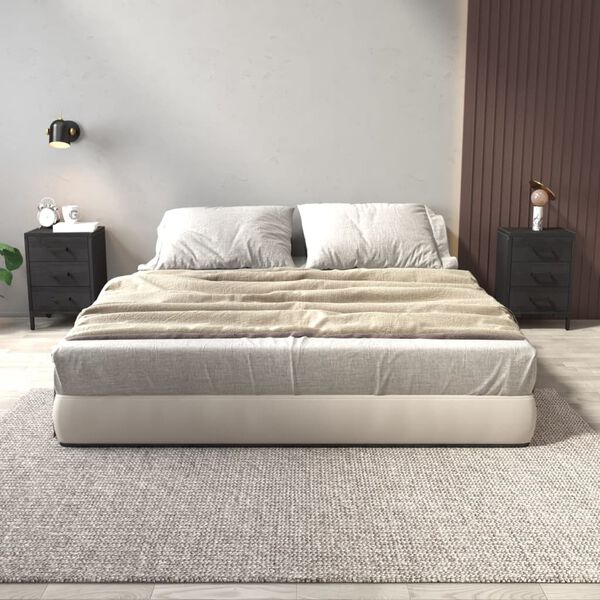 vidaXL Нощни шкафчета, 2 бр, черни, 40x30x55 см, борово дърво масив