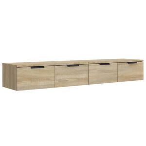vidaXL Стенни шкафове, 2 бр, дъб сонома, 68x30x20 см, инженерно дърво