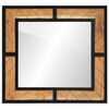 vidaXL Огледало за баня 60x1x55 см масивна акация