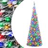 vidaXL Коледна елха тип поп-ъп с LED лампички 120 см 50 LED светодиода