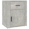 vidaXL Нощно шкафче, сиво, 50x36x60 см, инженерно дърво