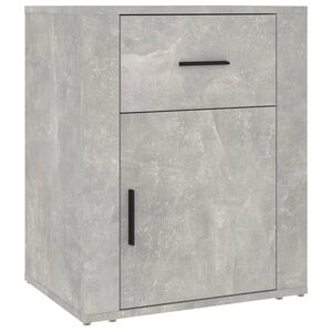vidaXL Нощно шкафче, сиво, 50x36x60 см, инженерно дърво