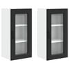 vidaXL Панел за миялна машина Kalmar 2 pcs Черно 40 x 31 x 80 см