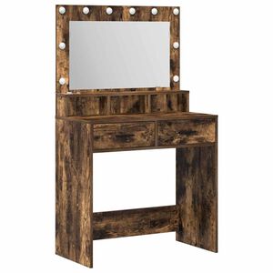 vidaXL Тоалетка Димян дъб 79 x 41 x 135 см Инженерна дървесина