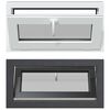 vidaXL Прозорец за мазе RISOR 80 x 40 cm PVC и стъкло Антрацит