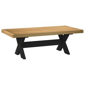 vidaXL Холна маса NOAIN с X-образни крака, 120x60x40 см, масивна дървесина, бор