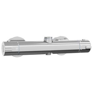 vidaXL Термостатичен душ миксер Неръждаема стомана 201 27 x 8 x 6 см