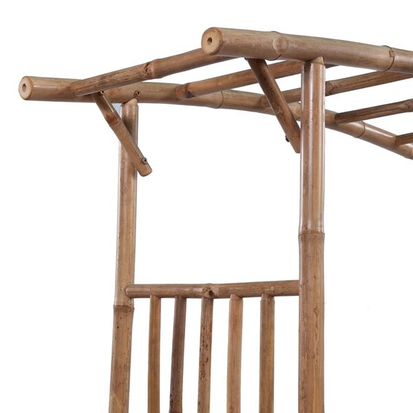 vidaXL Бамбукова арка за рози, 145x40x187 см