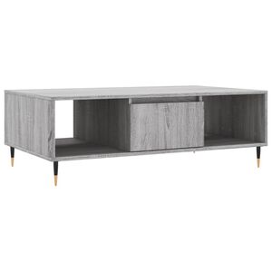 vidaXL Кафе маса, сив сонома, 104x60x35 см, инженерно дърво