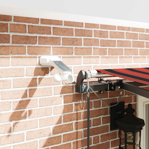 vidaXL Текстил за сенник с Оранжево и кафяво 400 &times; 350 cm Полиестер