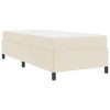 vidaXL Рамка за легло с матрак Крем 90 x 200 cm текстил