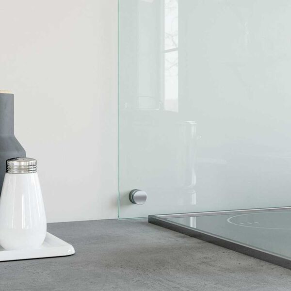 vidaXL Кухненски гръб, прозрачен, 70х40 см, закалено стъкло