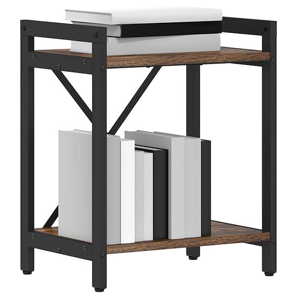 vidaXL Рафт за книги Димян дъб 40 x 30 x 50 cm Инженерно дърво