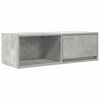 vidaXL ТВ шкаф, бетонно сив, 80x31x25,5 см, инженерно дърво
