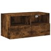 vidaXL Стенен ТВ шкаф, опушен дъб, 60x30x30 см, инженерно дърво