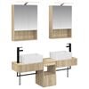 vidaXL Комплект шкафове за баня 5 pcs Дъб сонома 50 x 14,5 x 70 см