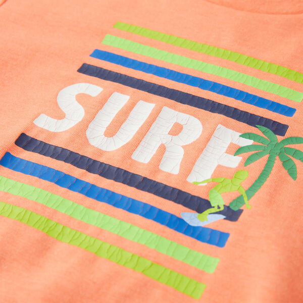 Детска тениска, неоново оранжева, 128