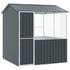 vidaXL Клетка за птици със съхранение Антрацит 215 x 209 x 230 см