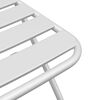 vidaXL Сгъваем градински стол 2 pcs Бяло 55 x 56.5 x 91 см Стомана