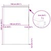 vidaXL Ролетна щора за душ с касета 150x240 см Ширина на плата 146 см