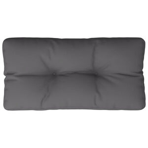 vidaXL Палетна възглавница, антрацит, 80x40x12 см, текстил
