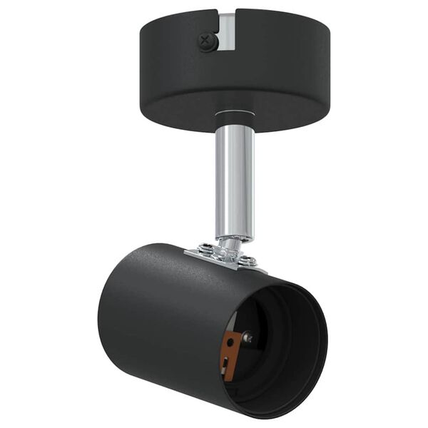 vidaXL Таванен спот Черно 6.5 x 6 x 11.5 см Стомана