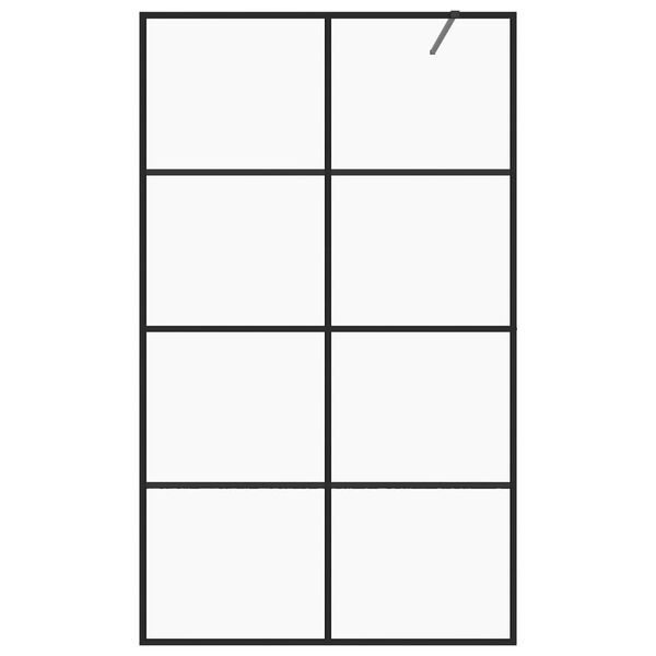 vidaXL Стена за душ с прозрачно ESG стъкло, 140x195 см