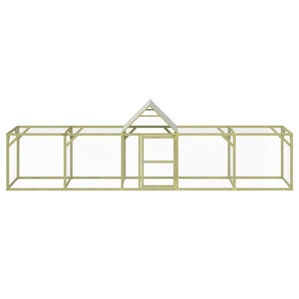 vidaXL Кокошарник 500x100x150 см импрегниран бор масив