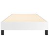 vidaXL Рамка за легло с пружини, бяло, 100x200 см изкуствена кожа