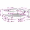 vidaXL Легло с библиотека дъб сонома 180 x 200 cm Инженерно дърво