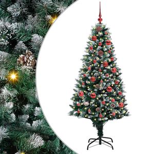 vidaXL С изкуствено коледно дърво с 150 LED светодиода Зелен 150 cm