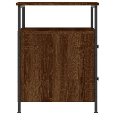 vidaXL Нощно шкафче, кафяв дъб, 44x45x60 см, инженерно дърво