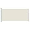 vidaXL Прибираща се странична тента, 140х300 см, кремава