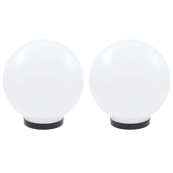 vidaXL Градински сфери за LED лампи, 2 бр, 25 см, PMMA