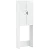 vidaXL Тоалетна Шкаф HAARLEM Бял гланц 66 x 25,5 x 190 см
