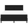 vidaXL Легло с пружинирана основа Черно 160 x 200 cm Изкуствена