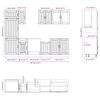 vidaXL Комплект кухненски шкафове от 8 части Kalmar, инженерно дърво