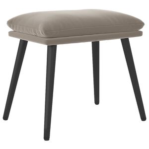 vidaXL Табуретка, светлосива, 45x29,5x35 см, текстил