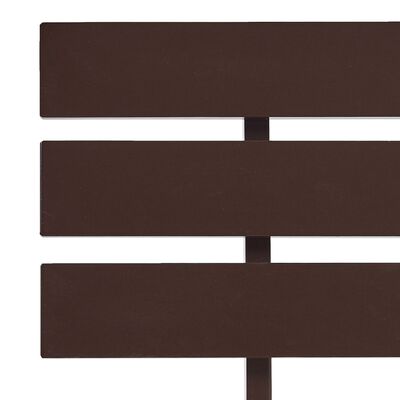 vidaXL Рамка за легло, тъмнокафява, бор масив, 180x200 см