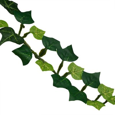 vidaXL Изкуствени висящи растения 12 бр 339 листа 90 см зелени