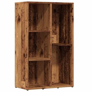 vidaXL Библиотека, старо дърво, 50x25x80 см, инженерно дърво