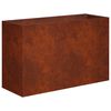 vidaXL Градинска саксия Ръждясало 80 x 40 x 50 cm Кортенова стомана