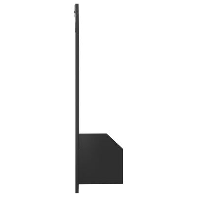 vidaXL Стенен ТВ шкаф, черен гланц, 102x23,5x90 см, ПДЧ