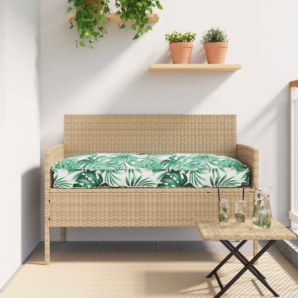 vidaXL Възглавница Мотив с листа 120 х 60 х 12 см Оксфордска тъкан